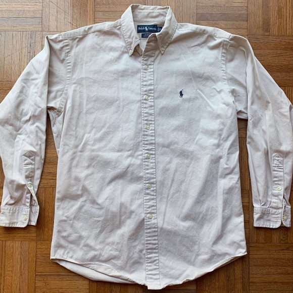 Polo Ralph Lauren Other - Polo Ralph Lauren Men's Beige Button Down Shirt S